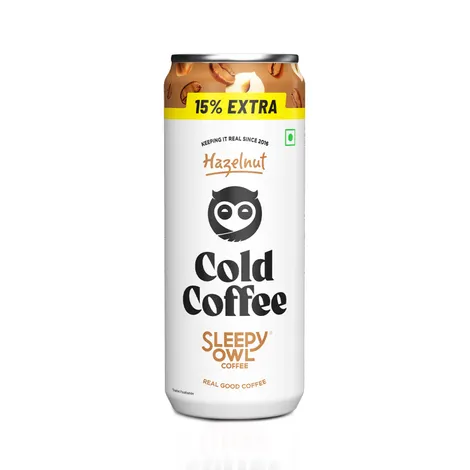 Sleepy Owl Cold Coffee – Hazalnut,230Ml Can