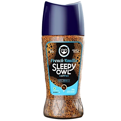 Sleepy Owl Premium Instant Coffee - Frenchh Vanilla, 100Gm