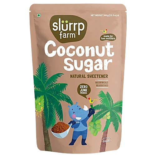 Slurrp Farm Coconut Sugar – Natural Sweetener, 300Gm
