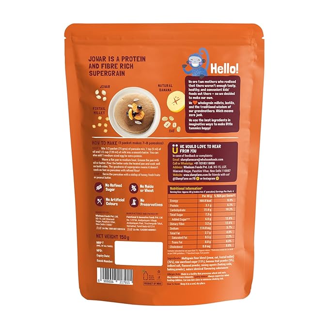 Slurrp Farm Millet Pancake Mix - Classic, 150Gm - Image 4
