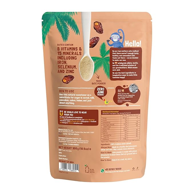 Slurrp Farm Seedless Arabian Date Powder,300Gm - Image 2