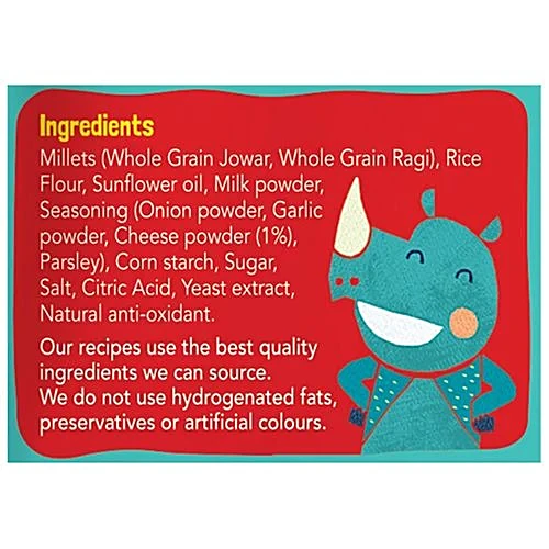 Slurrp Farm Healthy Snacks - Mighty Puff, Cheese And Herbs Flavour, Not Fried, 20G - Image 3