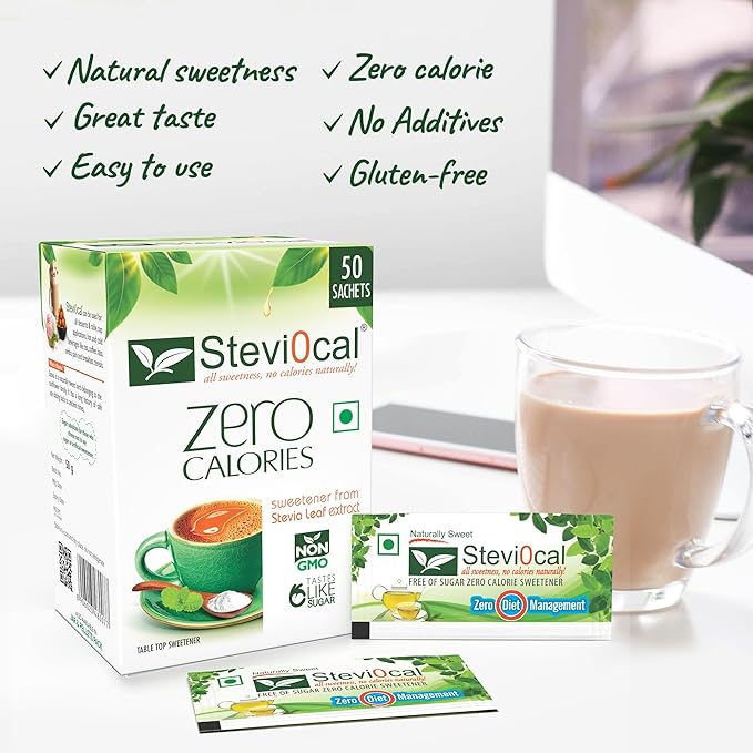 Stevi0cal Stevia Sweetener, 50 Sachets - Image 3