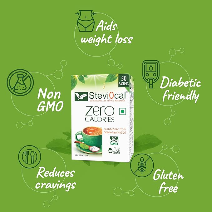 Stevi0cal Stevia Sweetener, 50 Sachets - Image 4