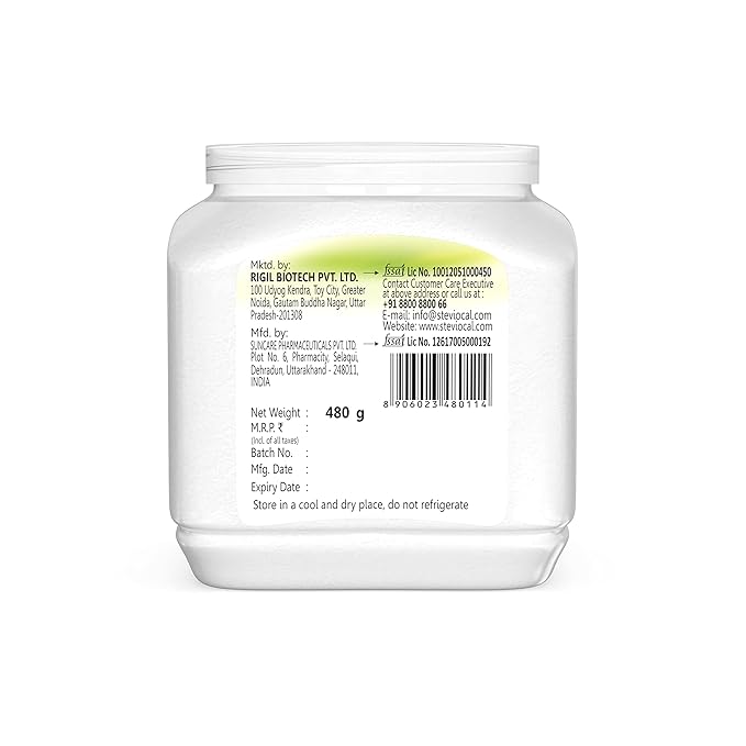 Stevi0cal Stevia Sweetener Powder,480ml Jar - Image 2