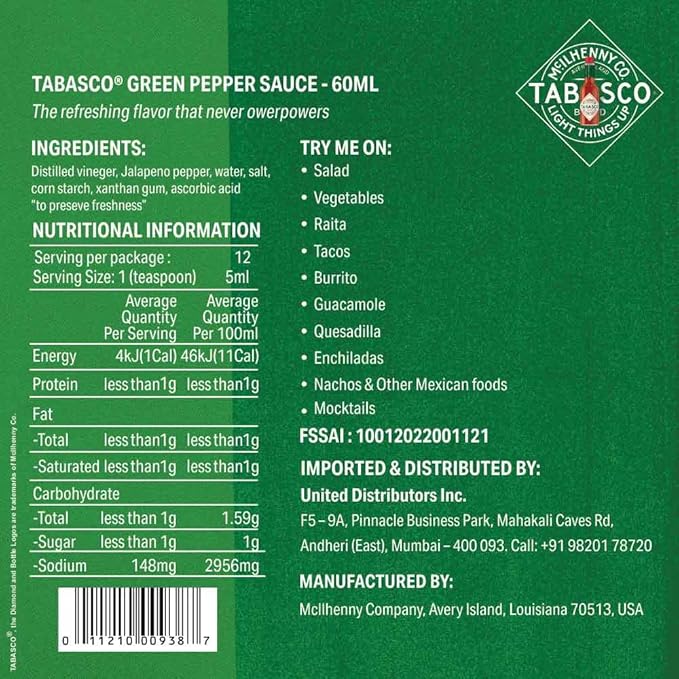 TABASCO GREEN 60ML - Image 2