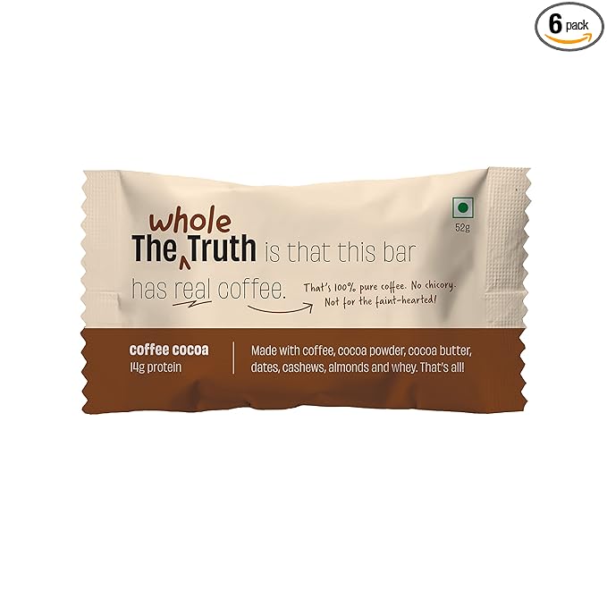 The Whole Truth – Energy Bars, Coffee Cocoa, 52Gm