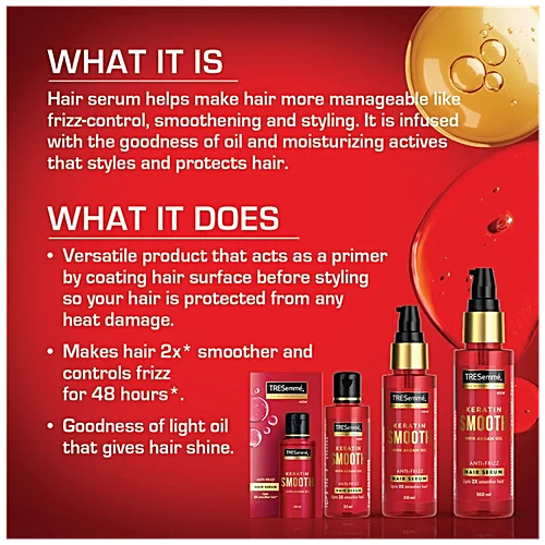 Tresemme Keratin Smooth Anti-Frizz Hair Serum, 50Ml - Image 5