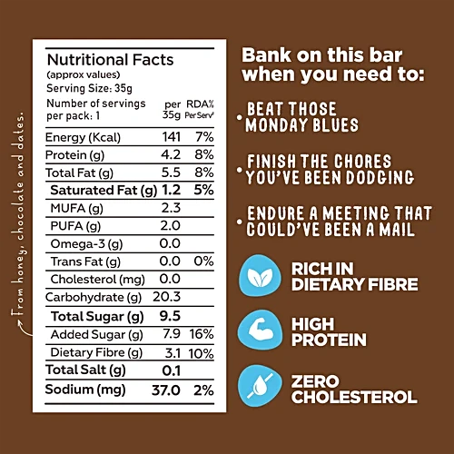 Yogabar Chocolate Chunk Protein Bars, 38Gm - Image 4