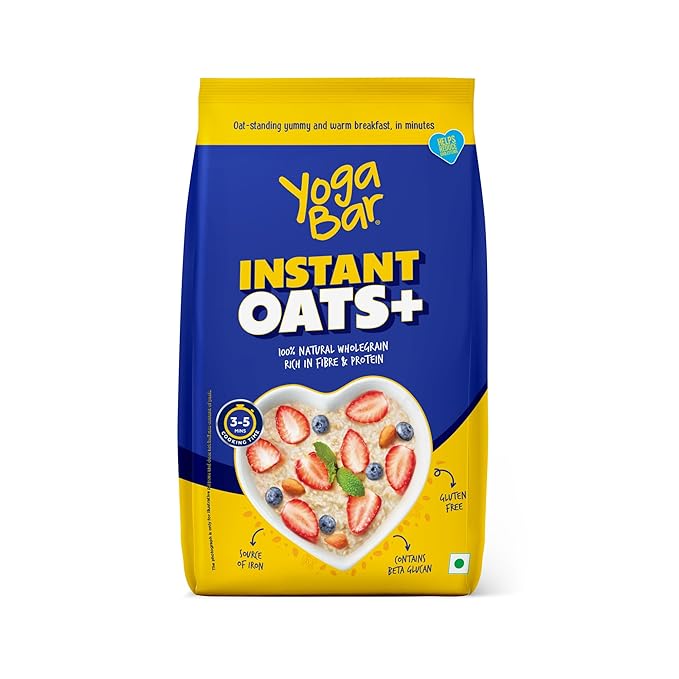Yogabar Instant Oats+ 100% Natural Wholegrain, 1Kg