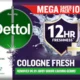 Dettol Soap Cologne Fresh, 100Gm