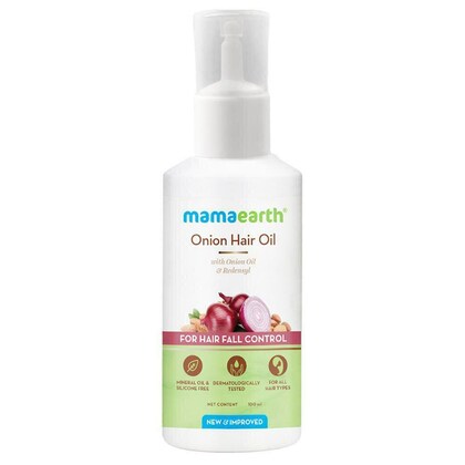 Mamaearth Onion Hair Oil For Hair Growth & Hair Fall Control With Redensyl ,100Ml