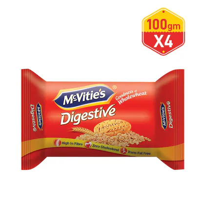 Mcvitie’S Digestive Biscuits, 100Gm (4 Pack)