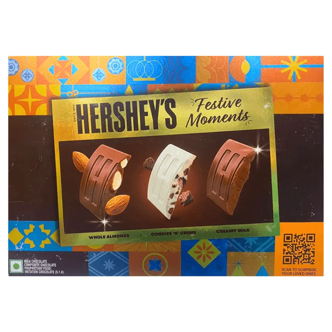 HERSHEY`S  FESTIVE MOMENTS GIFT PACK 154GM