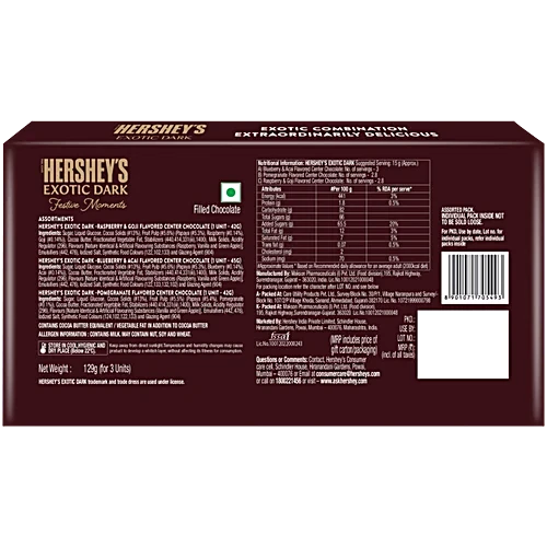 HERSHEY`S EXOTIC DARK GIFT PACK 129GM - Image 2
