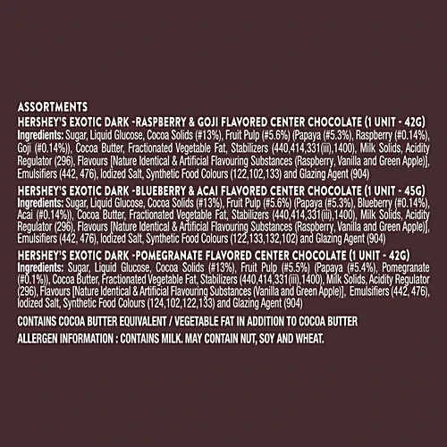 HERSHEY`S EXOTIC DARK GIFT PACK 129GM - Image 3