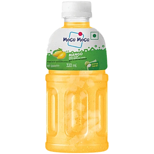 Mogu Mogu Mango Juice 25% with Nata De Coco 300 ml