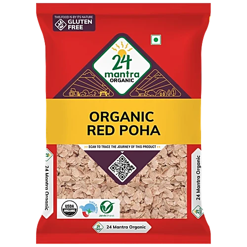 24 Mantra Organic Poha Red 500G