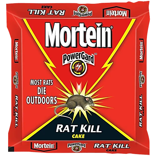 Mortein PowerGard Rat Kill Cake Kills Rats Outdoors in One Feed 100 gm