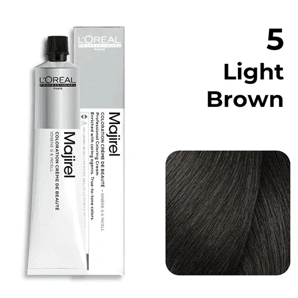 L`OREAL MAJIREL HAIR COLOUR L.BROWN (5) 49.5