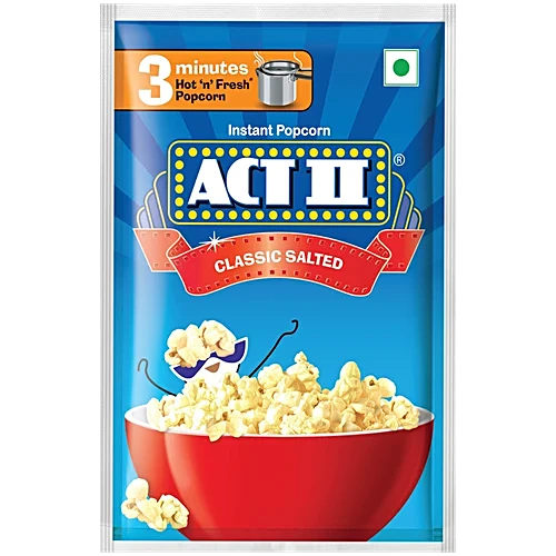 Act II Instant Popcorn – Classic Salted, 40g Pouch