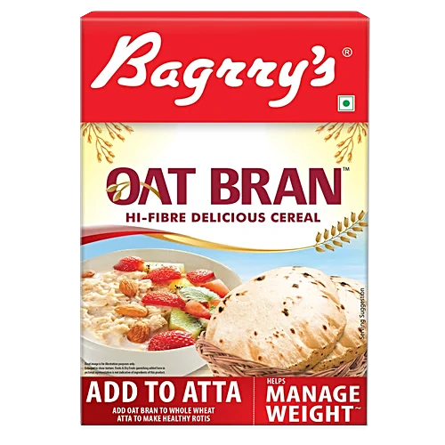 Bagrry’s Oat Bran – High Fibre Delicious Cereal, 200 g Carton