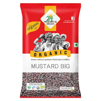 24 Mantra Organic Mustard seeds Big 100G