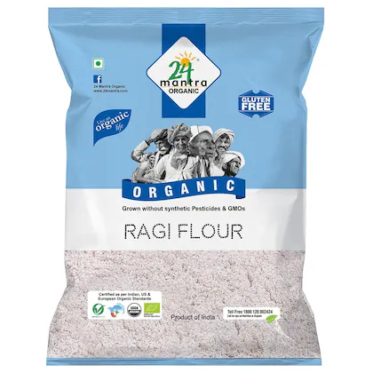 24 Mantra Organic Ragi Flour 500G