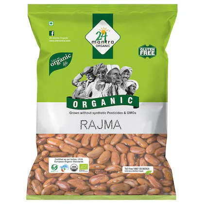 24 Mantra Organic Rajma Chitkabra 500G