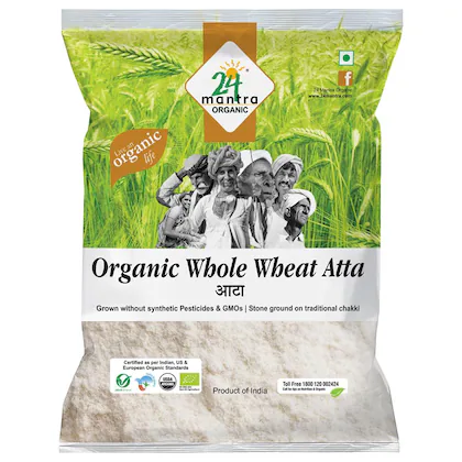 24 Mantra Organic Atta Whole wheat 1Kg