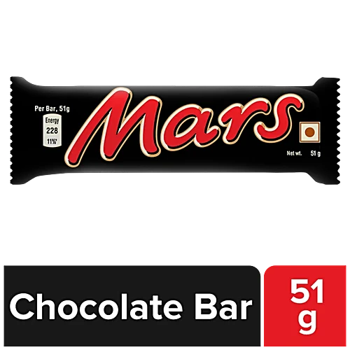 Mars Nougat & Caramel Filled Chocolate Bar, 51 g Pouch