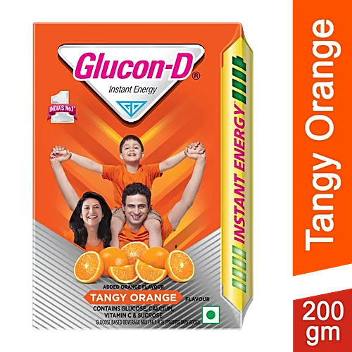 Glucon-D Tangy Orange Glucose Powder 200g