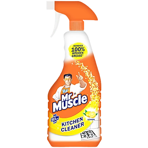 Mr. Muscle Kitchen Cleaner Spray - Lemon, 450 ml