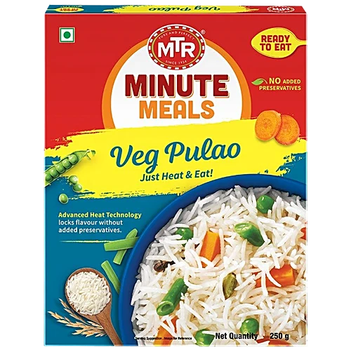 MTR RTE VEGETABLE PULAO 250GM