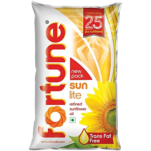 Fortune Sunlite Refined Sunflower Oil, 1L