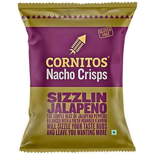 Cornitos Nachos Crisps, Sizzlin Jalapeno, Corn Chip 60g