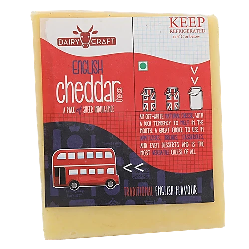 Dairy Craft English Cheddar Cheese, 200Gm