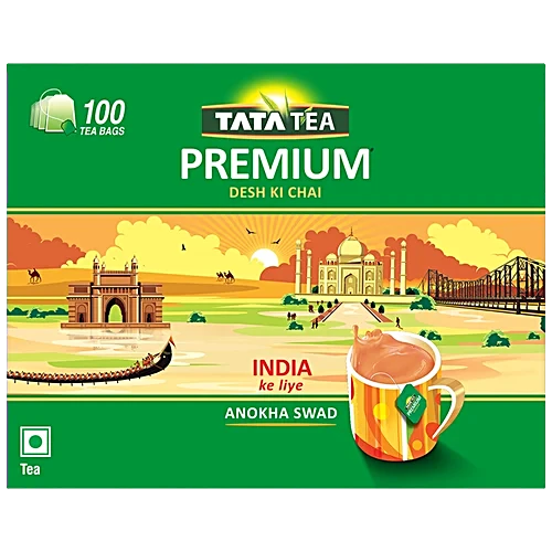 Tata Tea Bag Premium 100 bags cartoon
