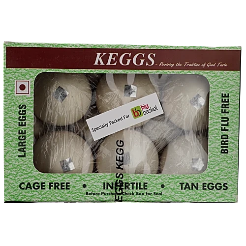 Keggs Cage Free Eggs, Pack Of 6Pcs