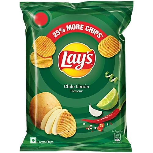 Lay’s Potato Chips , Chile Limon Flavour, Crunchy Chips & Snacks 48gram / 52gram
