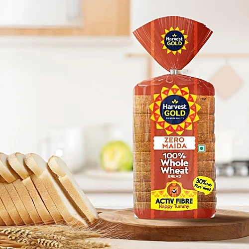 Harvest Gold  100% Whole Wheat Bread, 450Gm