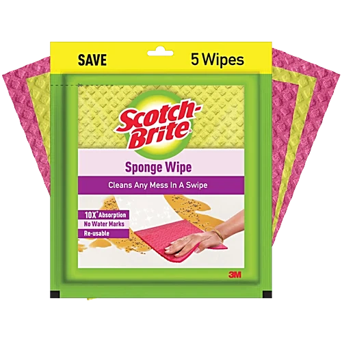 Scotch-Brite Sponge wipe pack of 5 Sponge Wipe