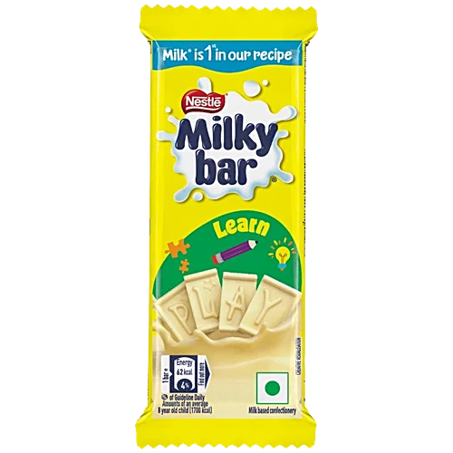 Nestle Milkybar Creamy White Chocolate Tablet Bar, 12.5 g