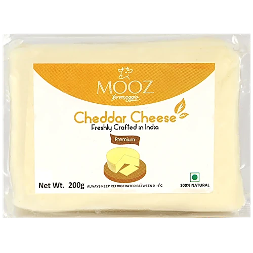 MOOZ CHEDDAR CHEESE 200G