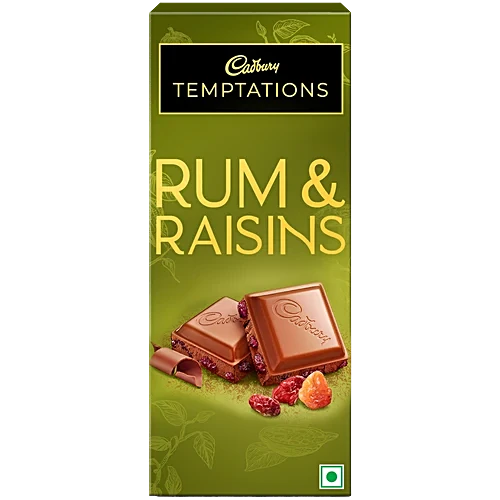 Cadbury Temptations Rum & Raisins Chocolate 70 g