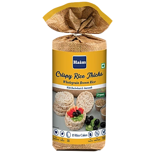 Haim 100% Organic Rice Cake With Buckwheat & Amarnath 110Gm