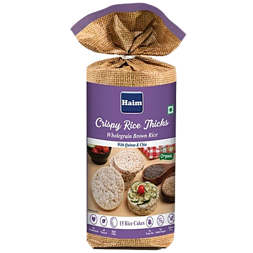 Haim 100% Organic Rice Cake With Quinoa Chia 110 Gm