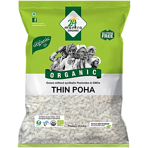 24 Mantra Organic Poha White 500G