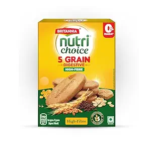Britannia Nutri Choice 5 Grain Digestive High Fibre Biscuits, 200 g