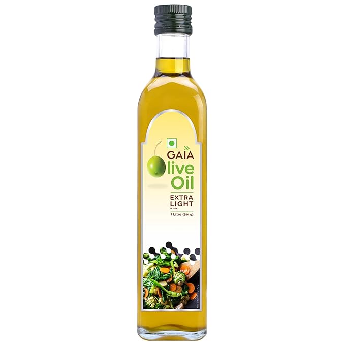 Gaia Extra Light Olive Oil (1L Bottle Pack)